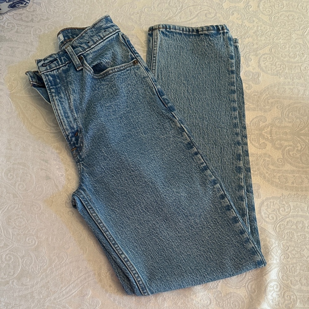 Abercrombie & Fitch Blue Straight Leg Jeans